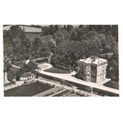 environs de SAINT-PEREUSE: château de saulière vue aérienne 10x15 - très bon état