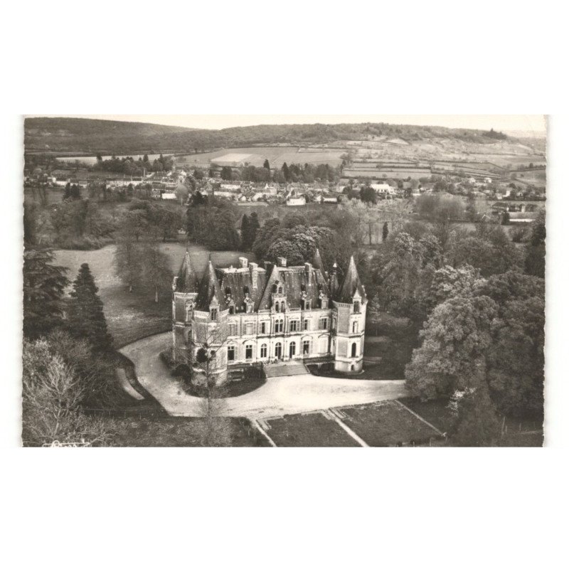 SAINT-BENIN-D'AZY: château neuf vue aérienne 10x15 - état