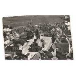 SAINT-PIERRE-le-MOUTIER: l'église vue aérienne 10x15 - très bon état