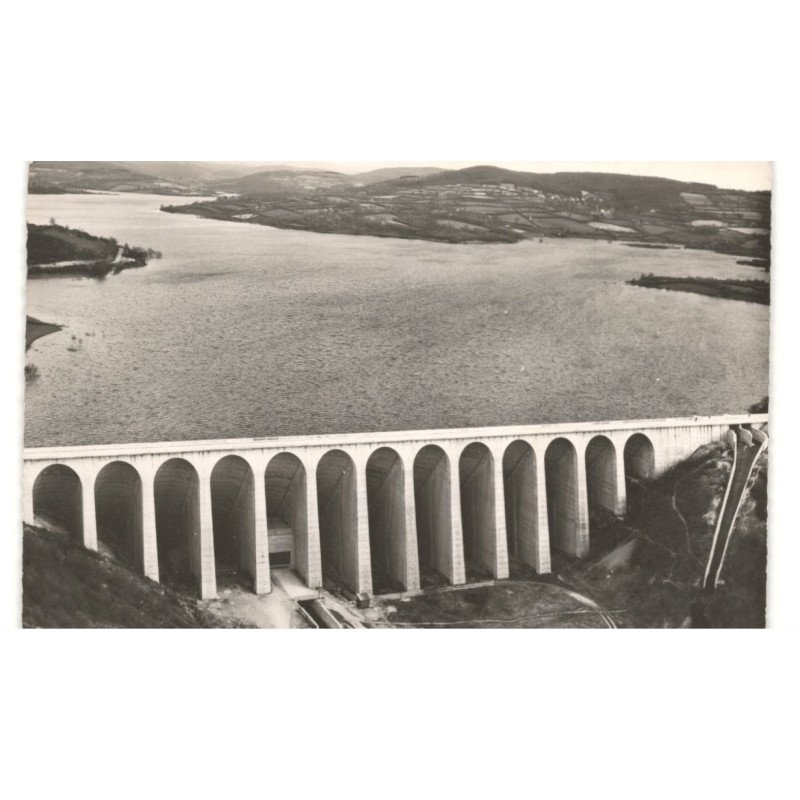 PANESSIERE: barrage, lac, vue aérienne 10x15 - très bon état