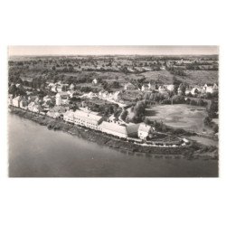 NEUVY-sur-LOIRE: quai de la loire et la cartonnerie vue aérienne 10x15 - très bon état