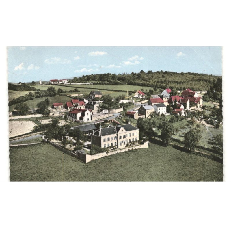 LANTY: vue générale vue aérienne 10x15 - très bon état