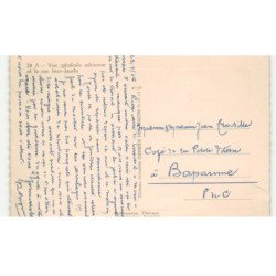 NEUVY-sur-LOIRE: vue générale et la rue jean-jaurès vue aérienne 10x15 - très bon état