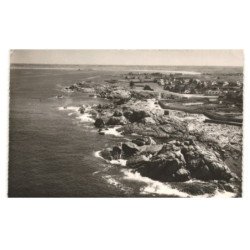 SAINT-GUENOLE: le trou de l'enfer et le rocher de la croix vue aérienne 10x15 - très bon état