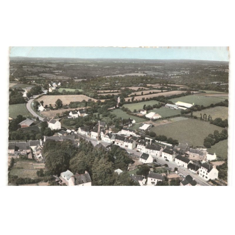 SAINT-HERNIN: vue générale vue aérienne 10x15 - état timbre arraché