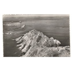 POINTE-du-RAZ: la pointe, l'enfer de plogoff et le phare et la vieille vue aérienne 10x15 - très bon état