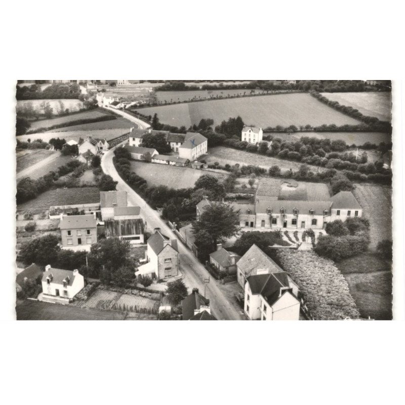 LANGOLEN: vue générale, les écoles vue aérienne 10x15 - très bon état