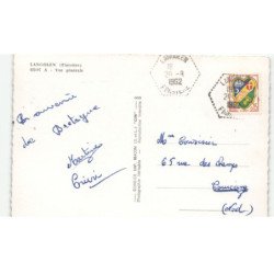 LANGOLEN: vue générale vue aérienne 10x15 - très bon état