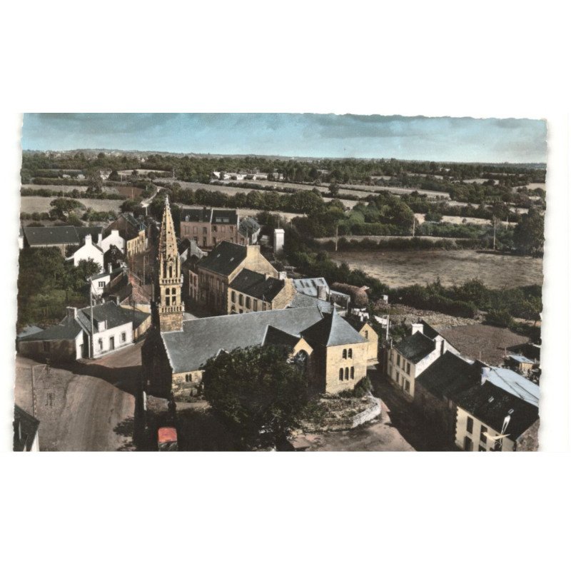 TOURCH: l'église et vue panoramique vue aérienne 10x15 - très bon état
