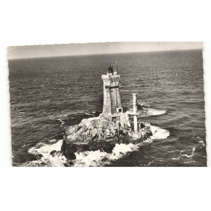 POINTE du RAZ: phare de la vieille vue aérienne 10x15 - très bon état
