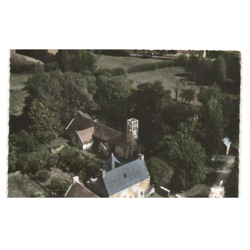PLONEOUR-LANVERN: chapelle bonne nouvelle vue aérienne 10x15 - très bon état
