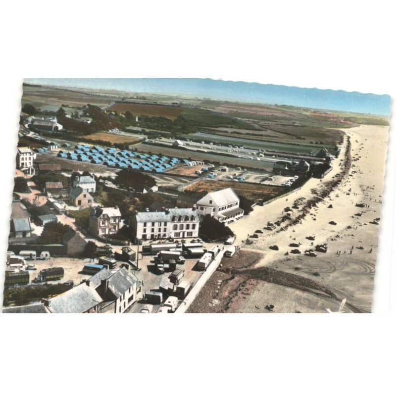 PENTREZ PLAGE: camping E.D.F. vue aérienne 10x15 - très bon état
