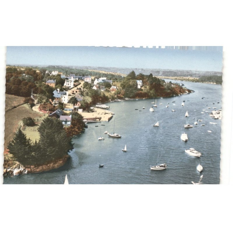 KERDRUC-ROS-BRAS: l'aven et le centre nautique vue aérienne 10x15 - très bon état