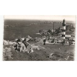 ILE D'OUESSANT: phare du creac'h le plus puissant du monde vue aérienne 10x15 - état