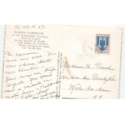 ILE D'OUESSANT: phare du creac'h le plus puissant du monde vue aérienne 10x15 - état