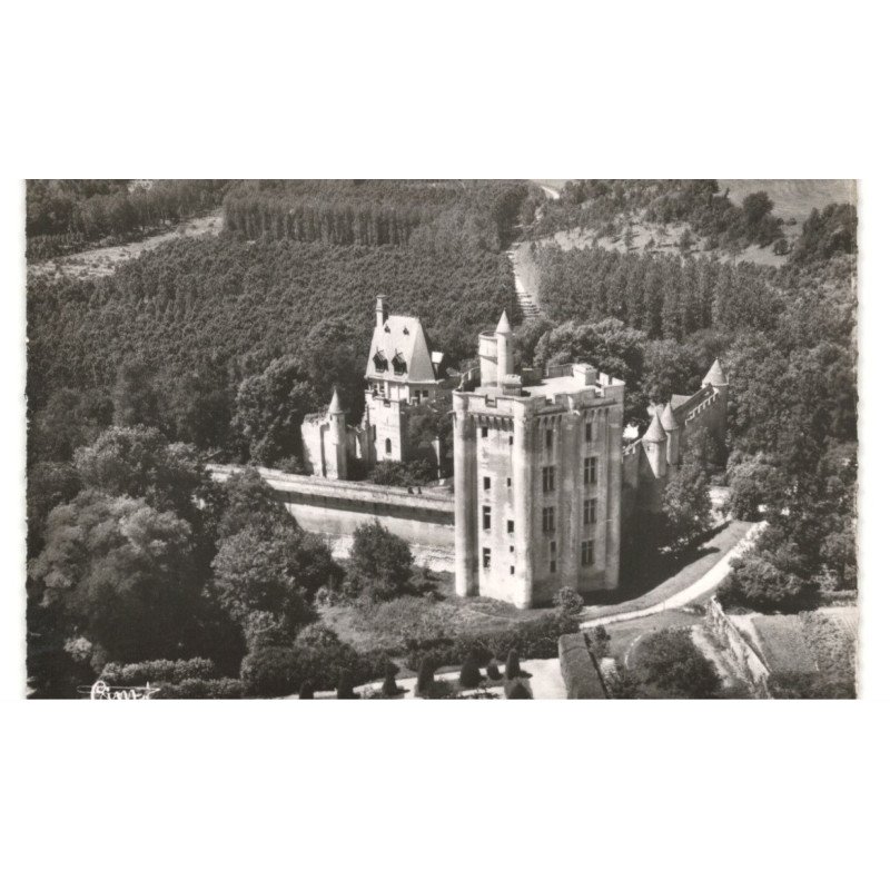 VEZ: château vue aérienne 10x15 - très bon état