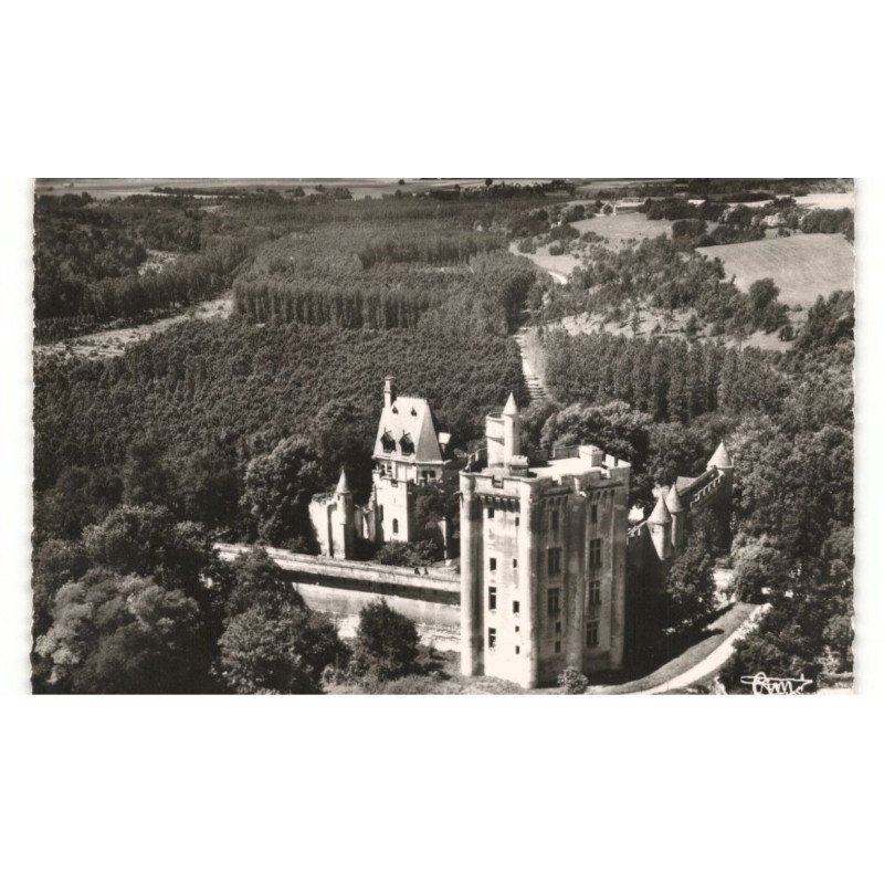 VEZ: château, monument historique vue aérienne 10x15 - très bon état