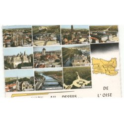 OISE: 10 vues vue aérienne 10x15 - très bon état