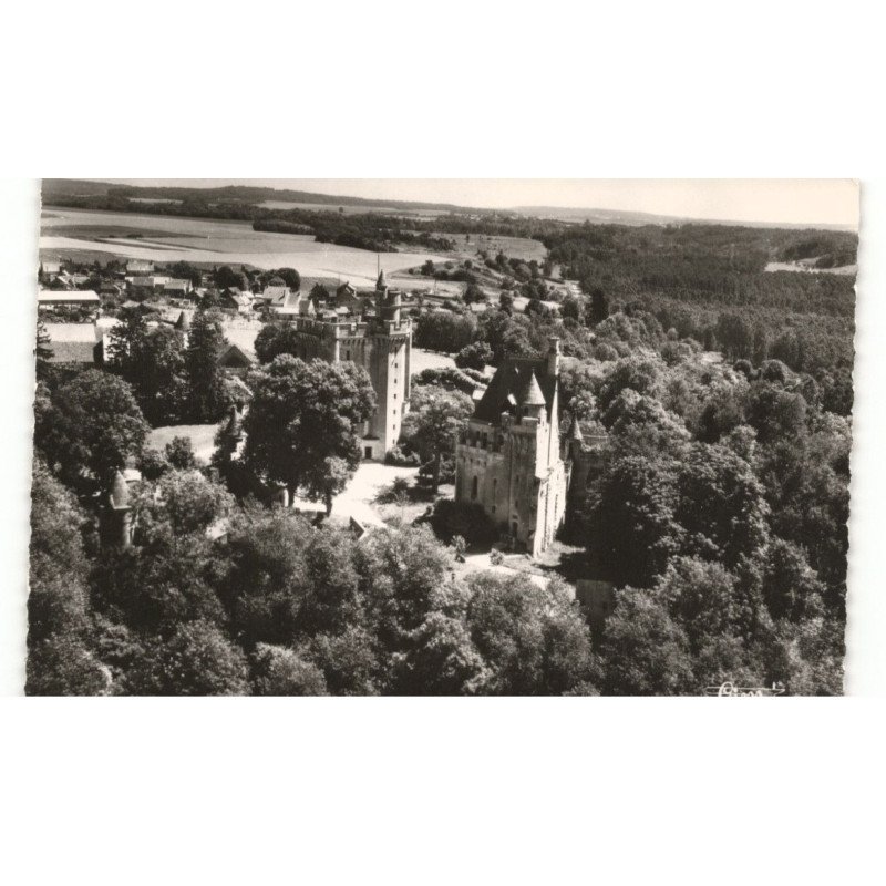 VEZ: château monument historique vue aérienne 10x15 - très bon état