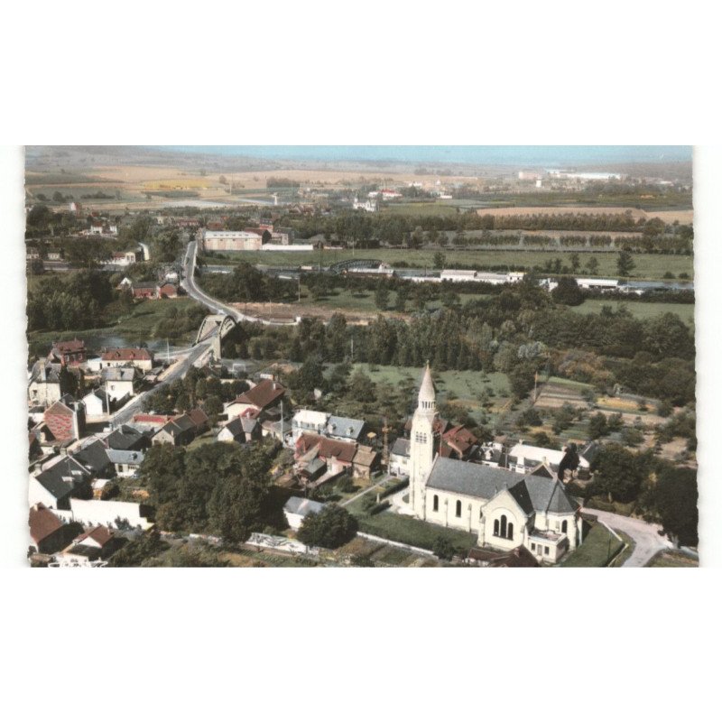 SEMPIGNY: le bourg vue aérienne 10x15 - très bon état