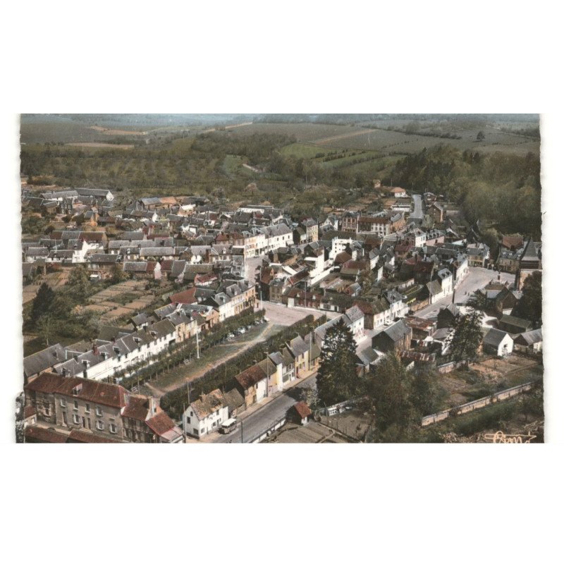 SONGEONS: vue générale vue aérienne 10x15 - très bon état