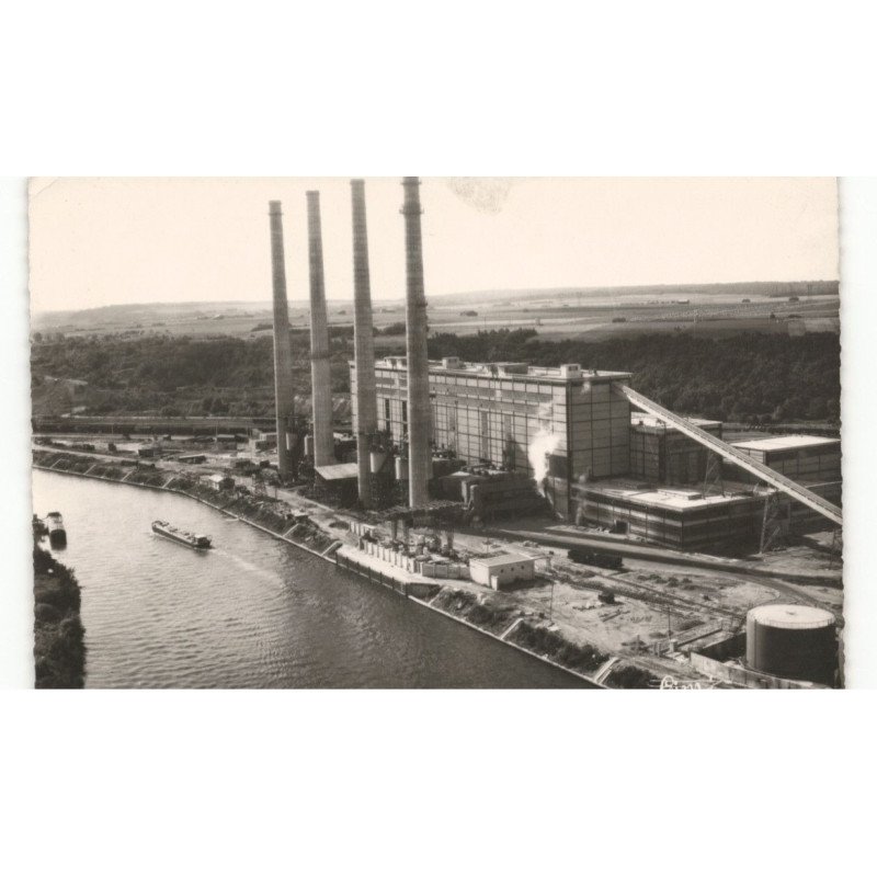 SAINT-LEU-D'ESSERENT: centrale thermique de saint-leu vue aérienne 10x15 - très bon état