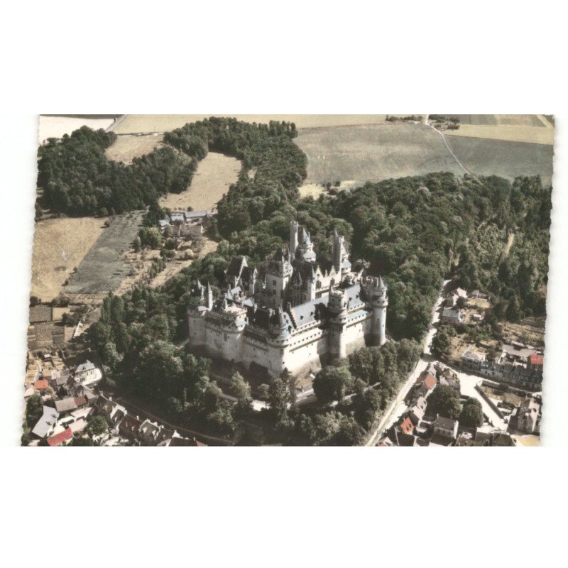 PIERREFONDS: vue générale vue aérienne 10x15 - très bon état
