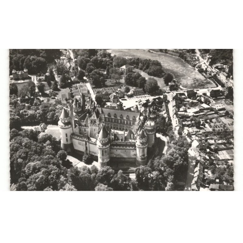 PIERREFONDS: vue générale vue aérienne 10x15 - très bon état