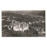 PIERREFONDS: château vue aérienne 10x15 - très bon état timbre arraché