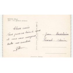 NOYON: vue générale vue aérienne 10x15 - très bon état