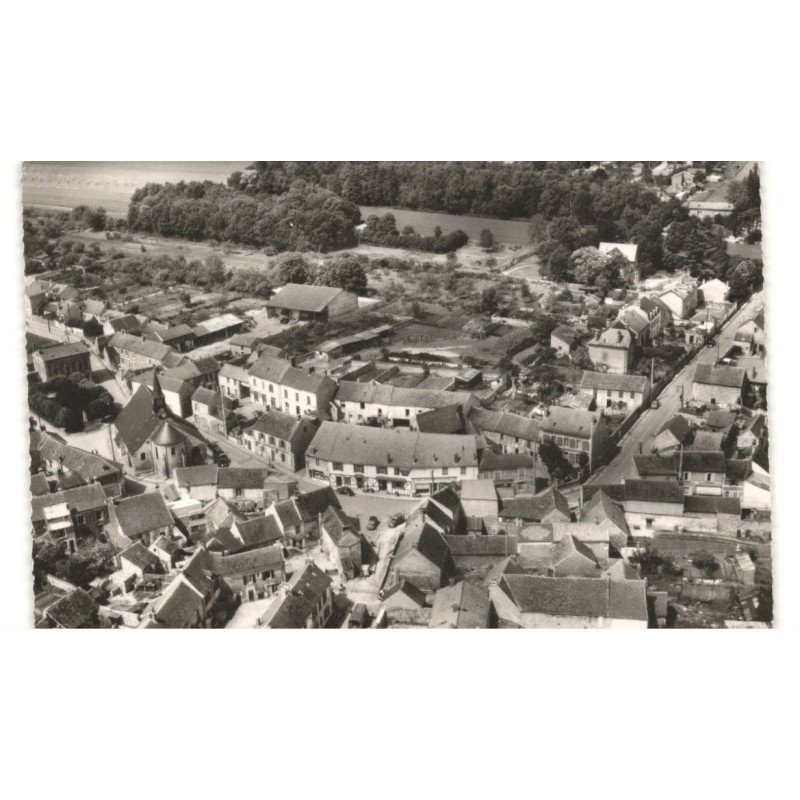 ORRY-la-VILLE: centre bourg vue aérienne 10x15 - très bon état