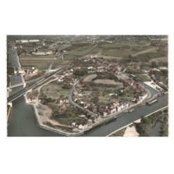 NOYON: vue panoramique vue aérienne 10x15 - très bon état