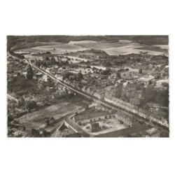 NOAILLES: la rue de paris et le haut de noailles route nationale n°1 vue aérienne 10x15 - très bon état