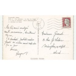 NOAILLES: la rue de paris et le haut de noailles route nationale n°1 vue aérienne 10x15 - très bon état