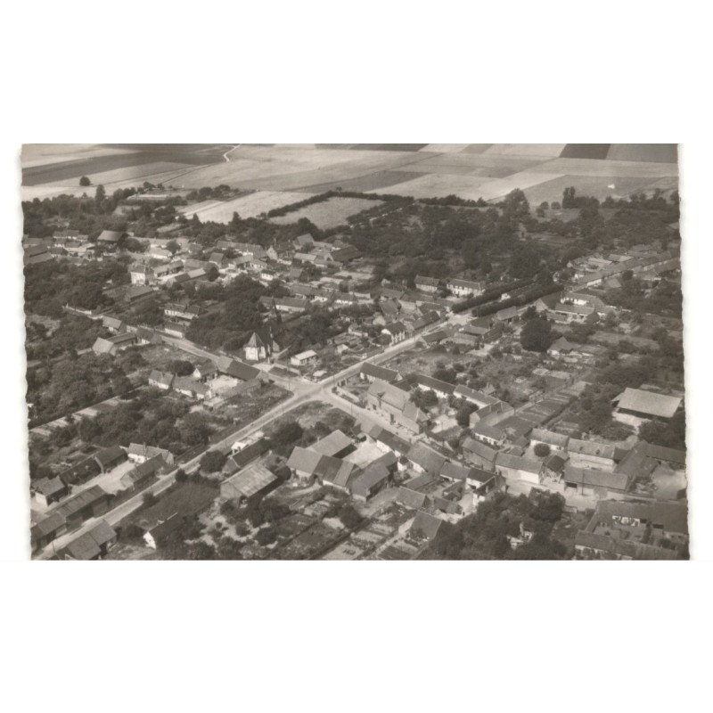 NOYERS-SAINT-MARTIN: vue générale vue aérienne 10x15 - très bon état