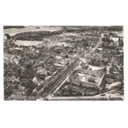 NOAILLES: la rue de paris route nationale n°1 vue aérienne 10x15 - très bon état