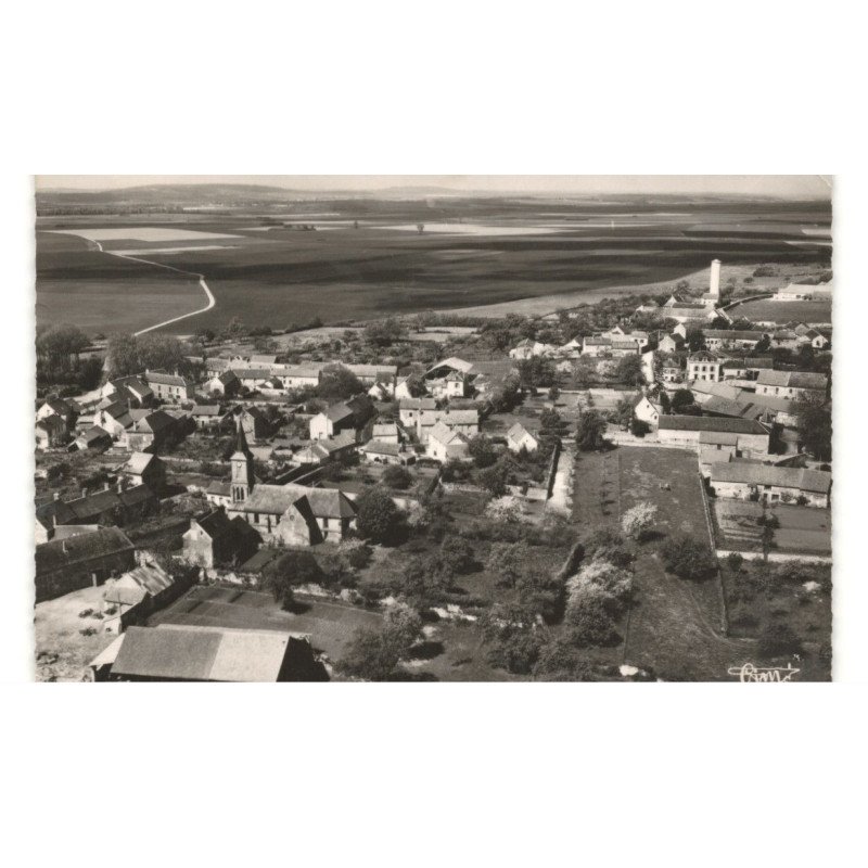 MONNEVILLE: vue générale vue aérienne 10x15 - état