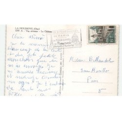 LA HOUSSOYE: le château vue aérienne 10x15 - très bon état