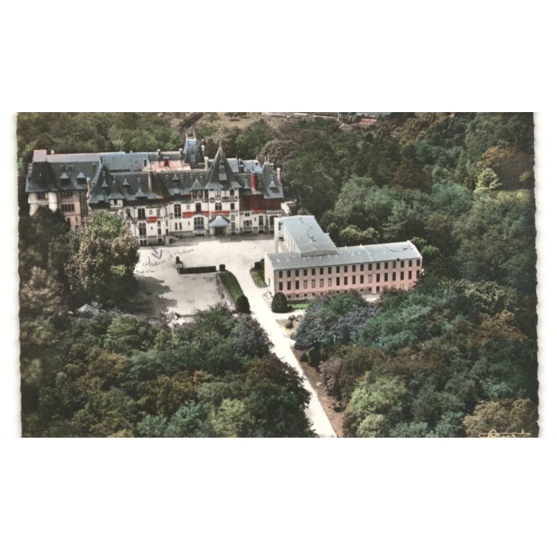 GOUVIEUX: mont-villargenne, pensionnat du sacré-coeur vue aérienne 10x15 - très bon état