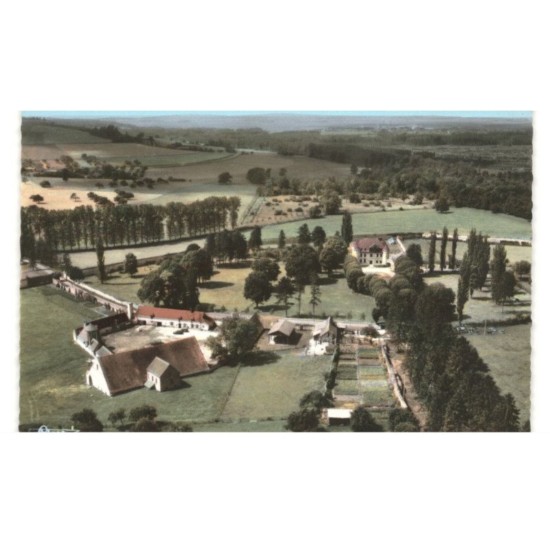 HERMES: ferme de l'abbaye de froidmont vue aérienne 10x15 - très bon état