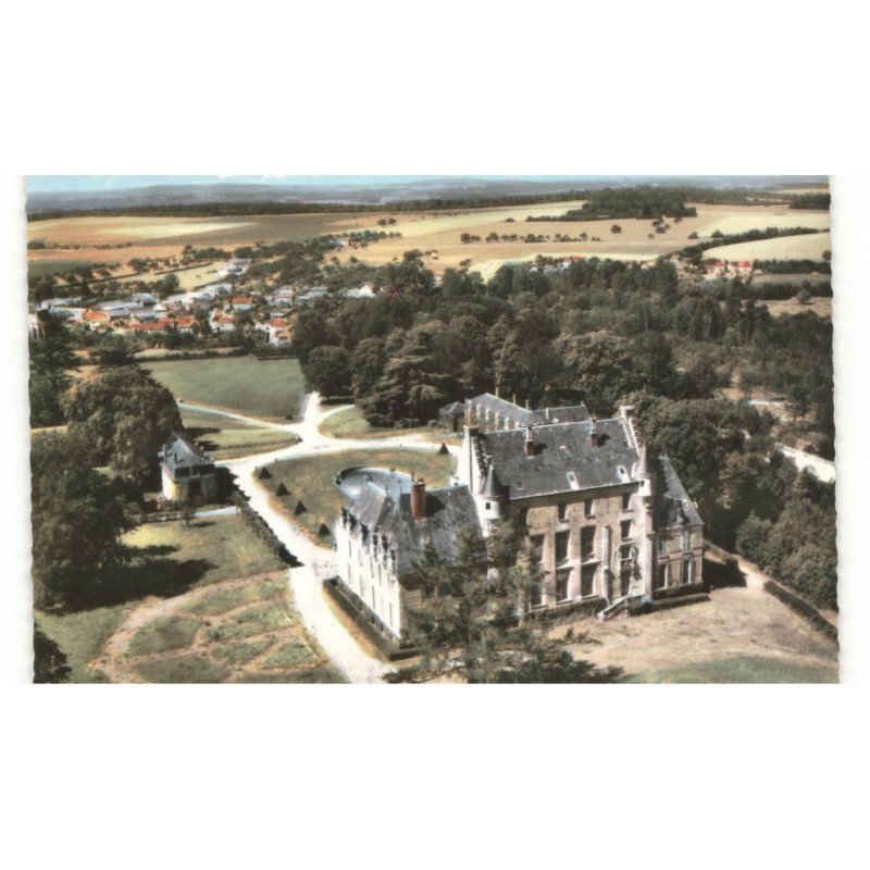 FRESNAUX-MONTCHEVREUIL: le château vue aérienne 10x15 - très bon état