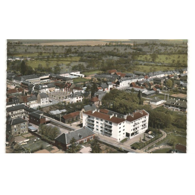 GRANDVILLIERS: vue générale vue aérienne 10x15 - très bon état