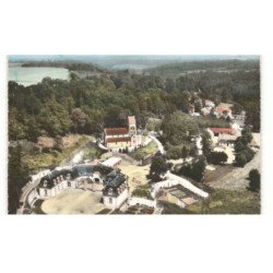 GLAIGNES: l'église XIIIe siècle vue aérienne 10x15 - très bon état