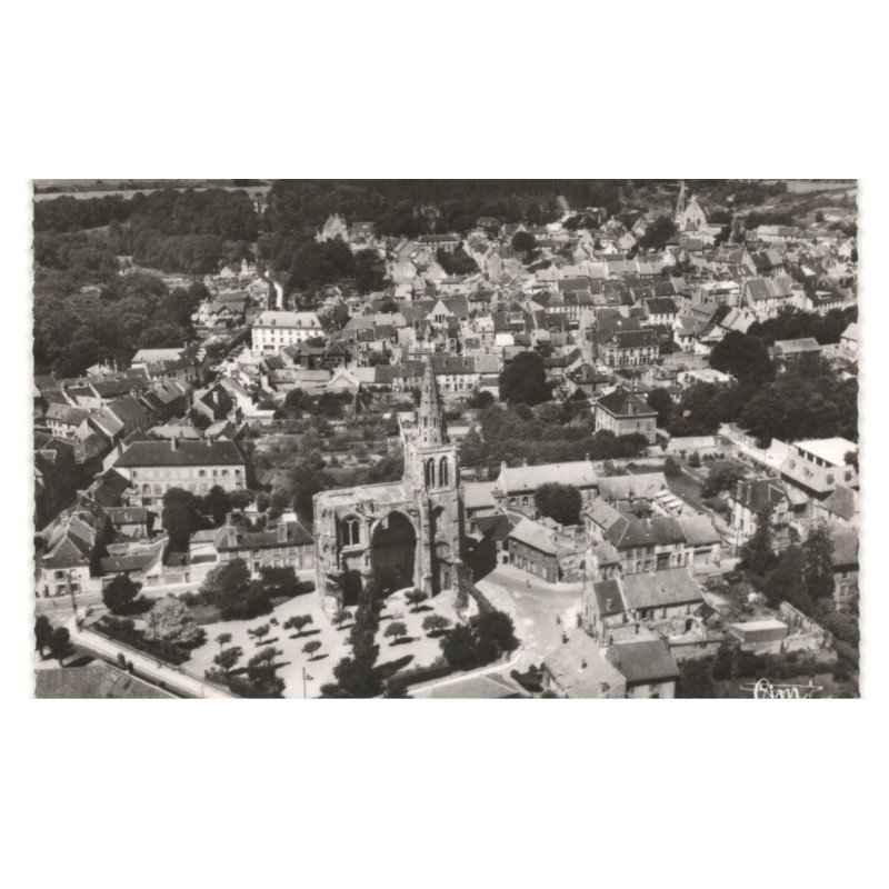 CREPY-en-VALOIS: vue aérienne 10x15 - très bon état