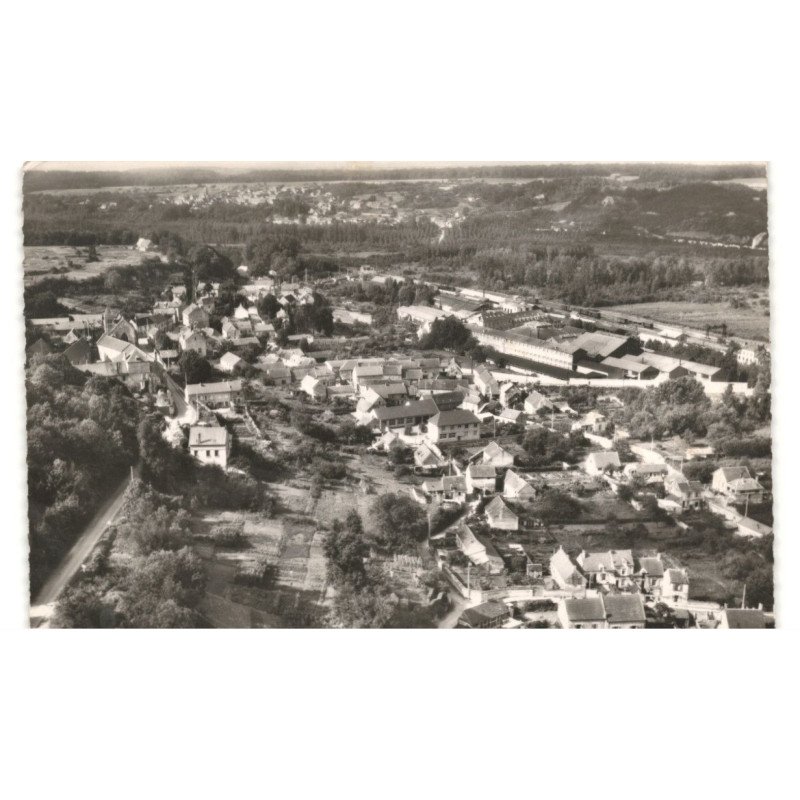 CRAMOISY: vue générale vue aérienne 10x15 - très bon état