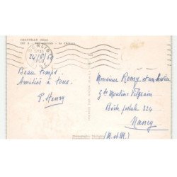 CHANTILLY: vue générale, le château vue aérienne 10x15 -  très bon état (timbre arraché)