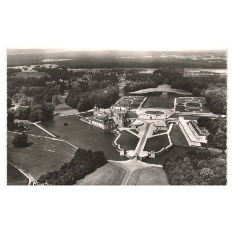 CHANTILLY: vue aérienne 10x15 -  très bon état