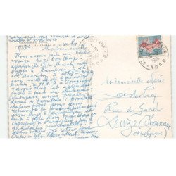 CHANTILLY: le château et rue générale vue aérienne 10x15 -  très bon état
