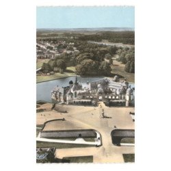 CHANTILLY: le château et vue générale vue aérienne 10x15 -  très bon état