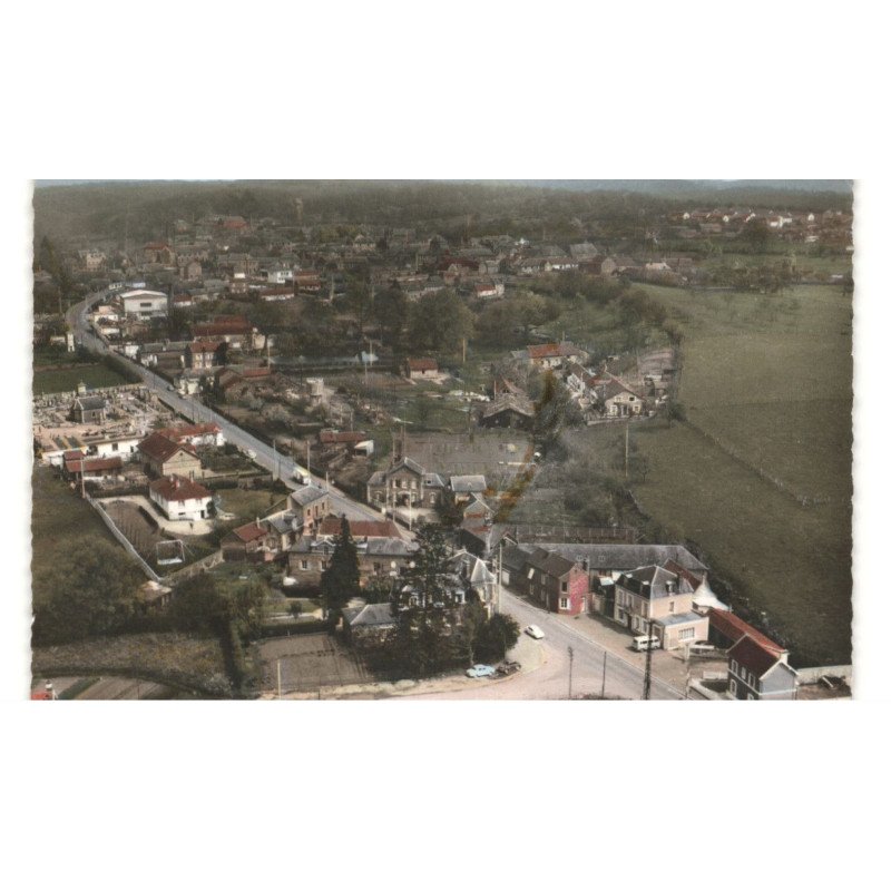 LA CHAPELLE-aux-POTS: quartier de la gare vue aérienne 10x15 -  très bon état
